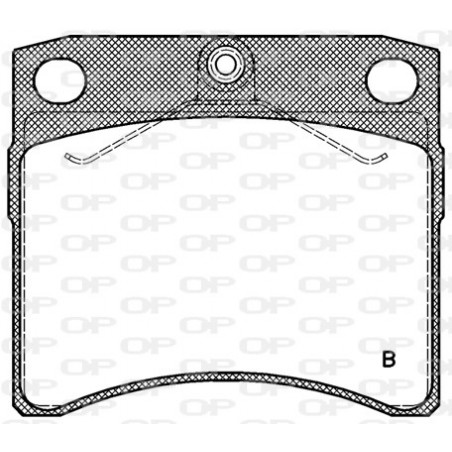Jeu de quatre plaquettes de frein à disque OPEN PARTS