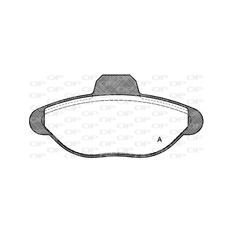 Jeu de quatre plaquettes de frein à disque OPEN PARTS