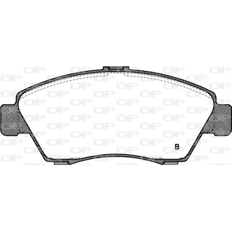 Jeu de quatre plaquettes de frein à disque OPEN PARTS
