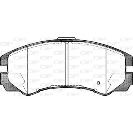Jeu de quatre plaquettes de frein à disque OPEN PARTS