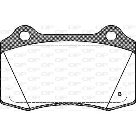 Jeu de quatre plaquettes de frein à disque OPEN PARTS