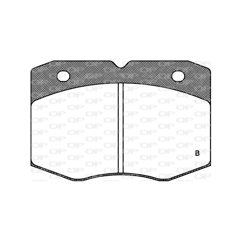 Jeu de quatre plaquettes de frein à disque OPEN PARTS