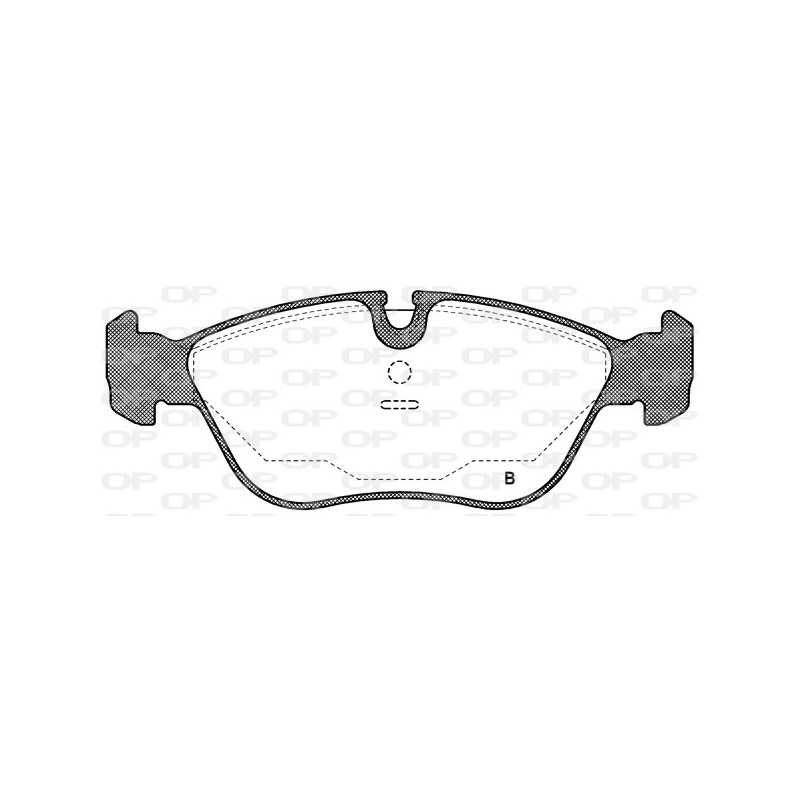 Jeu de quatre plaquettes de frein à disque OPEN PARTS