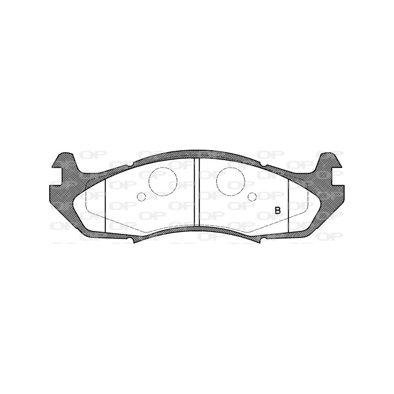 Jeu de quatre plaquettes de frein à disque OPEN PARTS