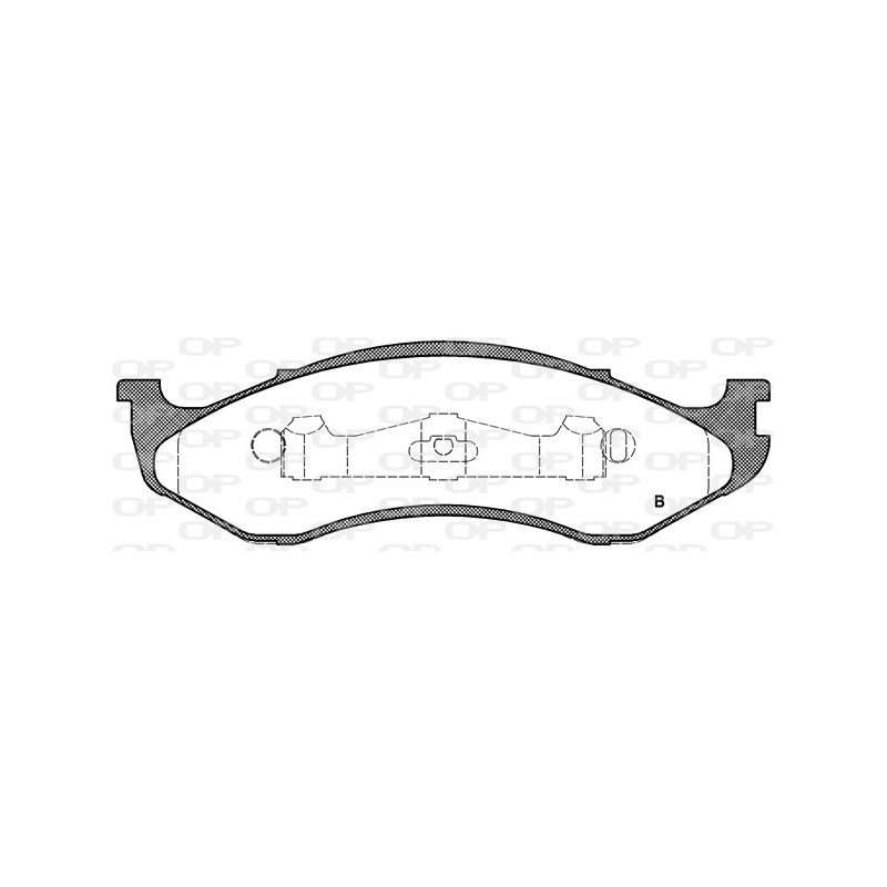 Jeu de quatre plaquettes de frein à disque OPEN PARTS