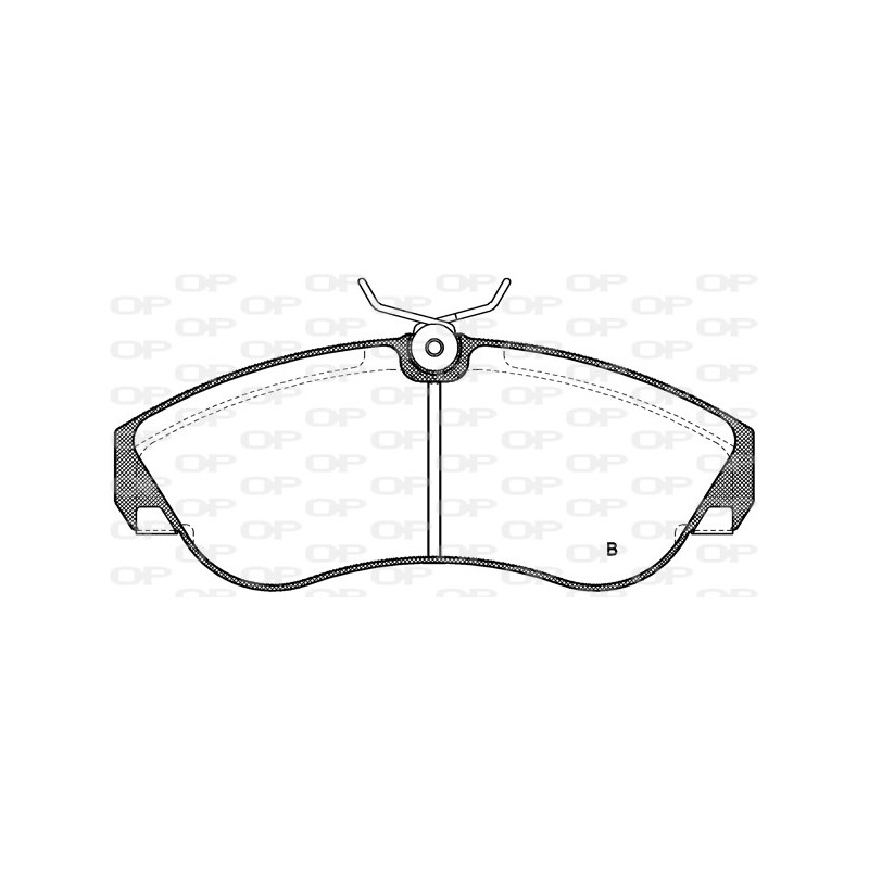 Jeu de quatre plaquettes de frein à disque OPEN PARTS