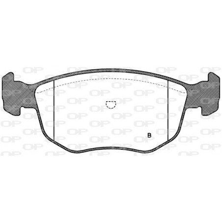 Jeu de quatre plaquettes de frein à disque OPEN PARTS