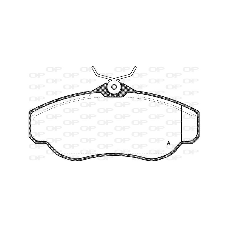 Jeu de quatre plaquettes de frein à disque OPEN PARTS
