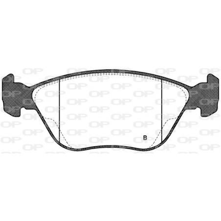 Jeu de quatre plaquettes de frein à disque OPEN PARTS