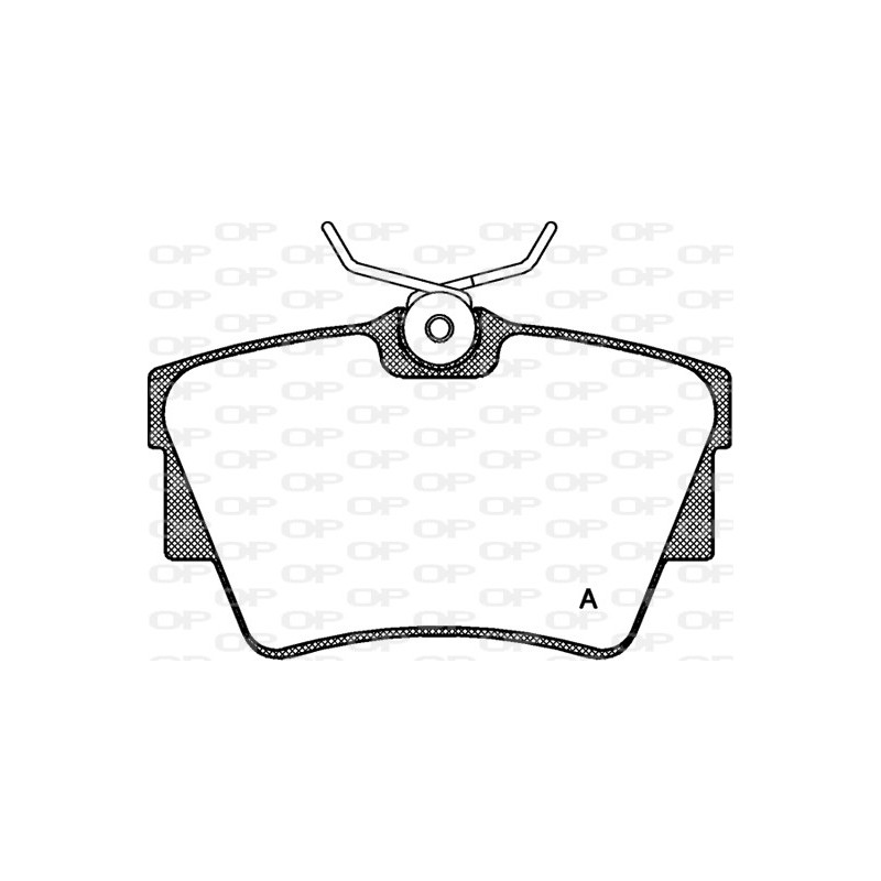 Jeu de quatre plaquettes de frein à disque OPEN PARTS