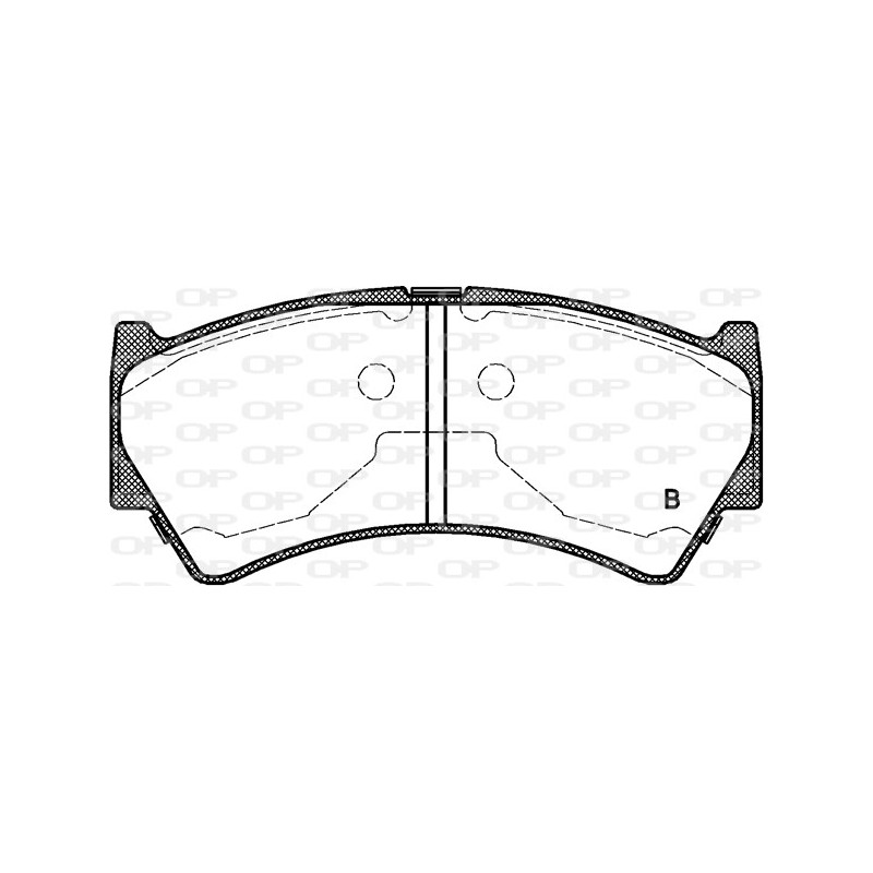 Jeu de quatre plaquettes de frein à disque OPEN PARTS