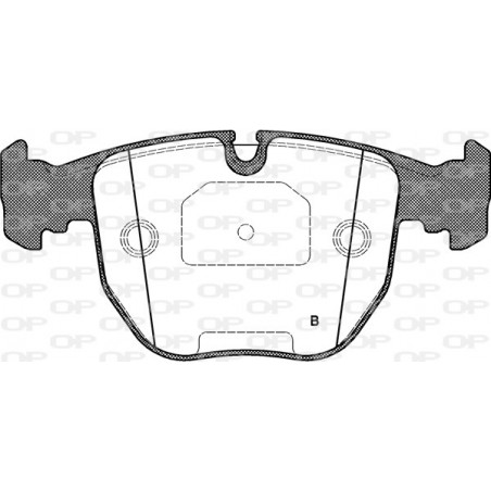 Jeu de quatre plaquettes de frein à disque OPEN PARTS