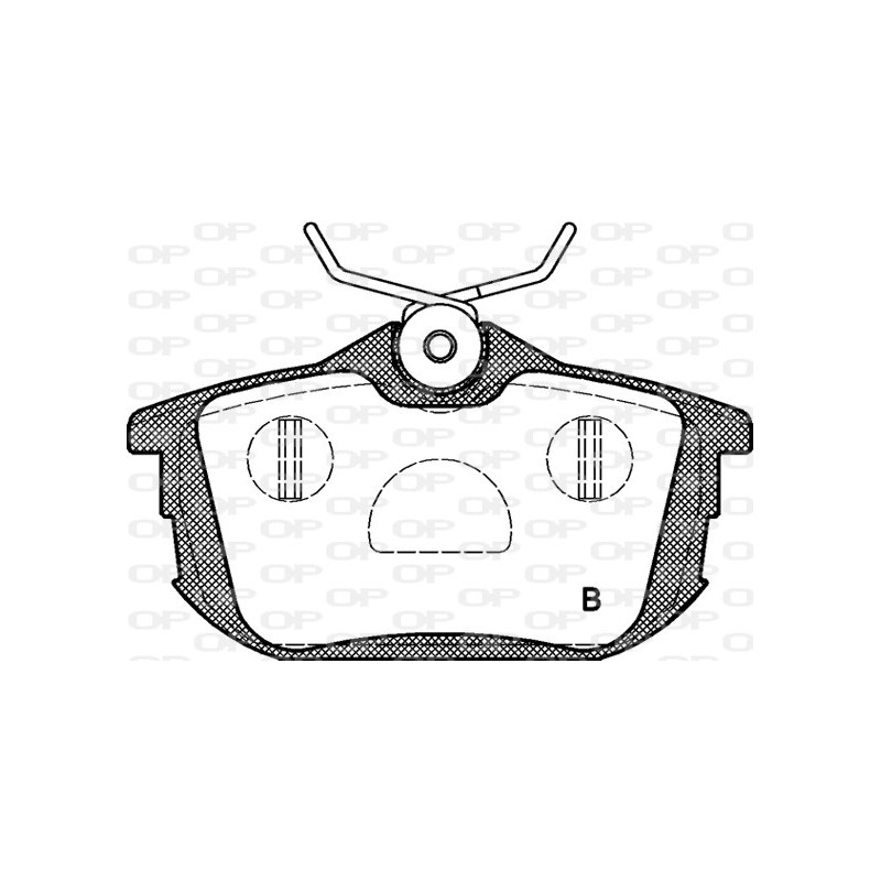 Jeu de quatre plaquettes de frein à disque OPEN PARTS