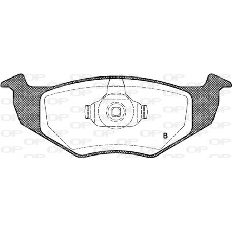 Jeu de quatre plaquettes de frein à disque OPEN PARTS