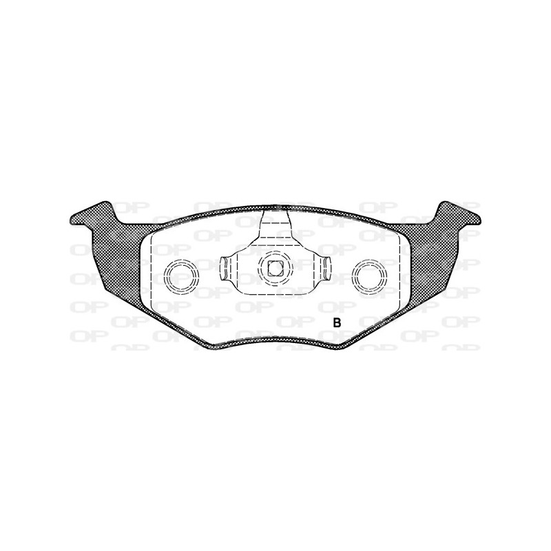 Jeu de quatre plaquettes de frein à disque OPEN PARTS