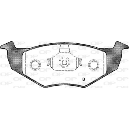 Jeu de quatre plaquettes de frein à disque OPEN PARTS