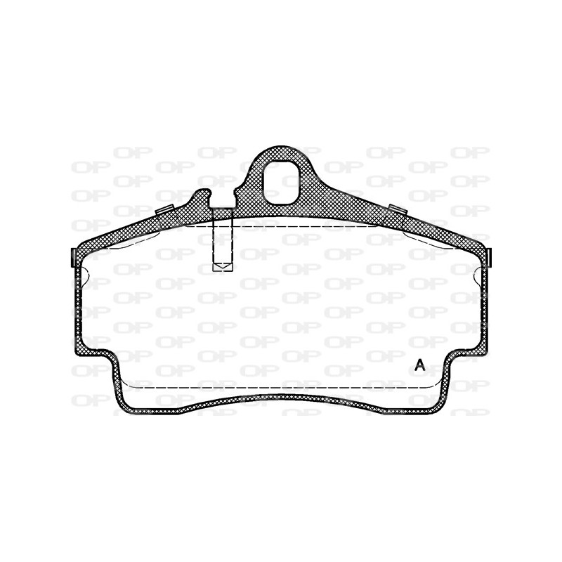 Jeu de quatre plaquettes de frein à disque OPEN PARTS