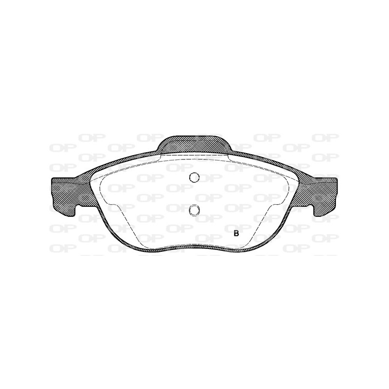 Jeu de quatre plaquettes de frein à disque OPEN PARTS