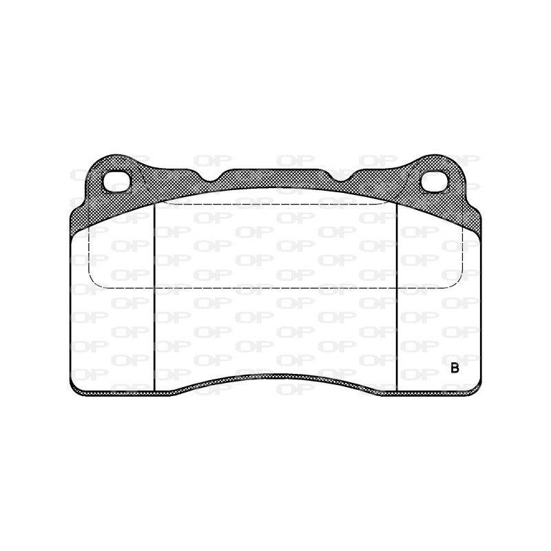 Jeu de quatre plaquettes de frein à disque OPEN PARTS