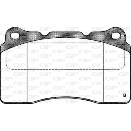 Jeu de quatre plaquettes de frein à disque OPEN PARTS