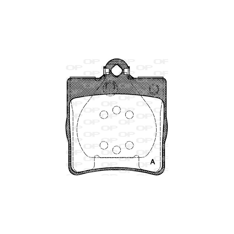 Jeu de quatre plaquettes de frein à disque OPEN PARTS
