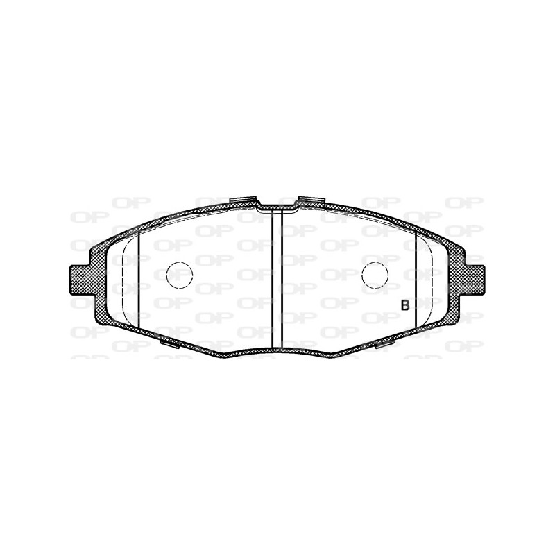 Jeu de quatre plaquettes de frein à disque OPEN PARTS