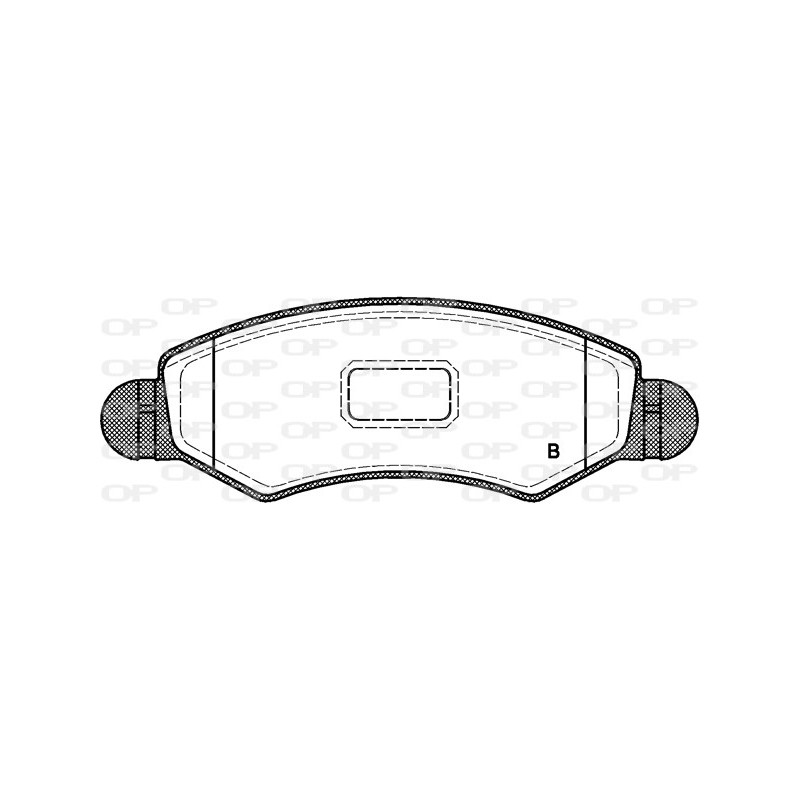 Jeu de quatre plaquettes de frein à disque OPEN PARTS