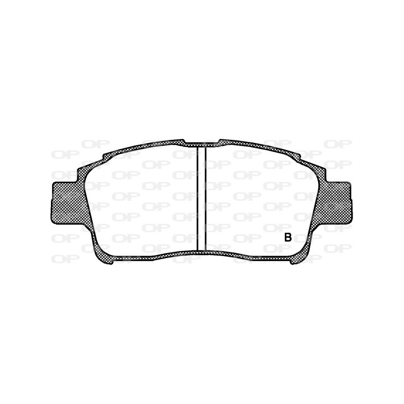 Jeu de quatre plaquettes de frein à disque OPEN PARTS
