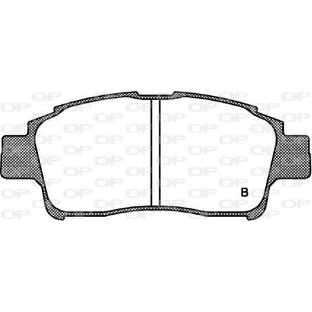 Jeu de quatre plaquettes de frein à disque OPEN PARTS