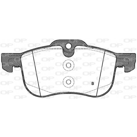 Jeu de quatre plaquettes de frein à disque OPEN PARTS