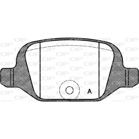 Jeu de quatre plaquettes de frein à disque OPEN PARTS