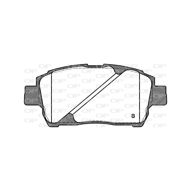 Jeu de quatre plaquettes de frein à disque OPEN PARTS