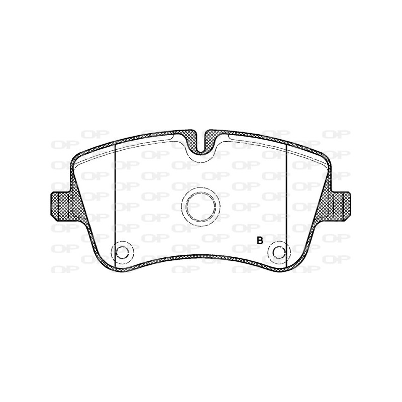 Jeu de quatre plaquettes de frein à disque OPEN PARTS