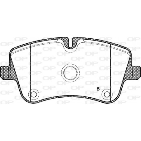 Jeu de quatre plaquettes de frein à disque OPEN PARTS