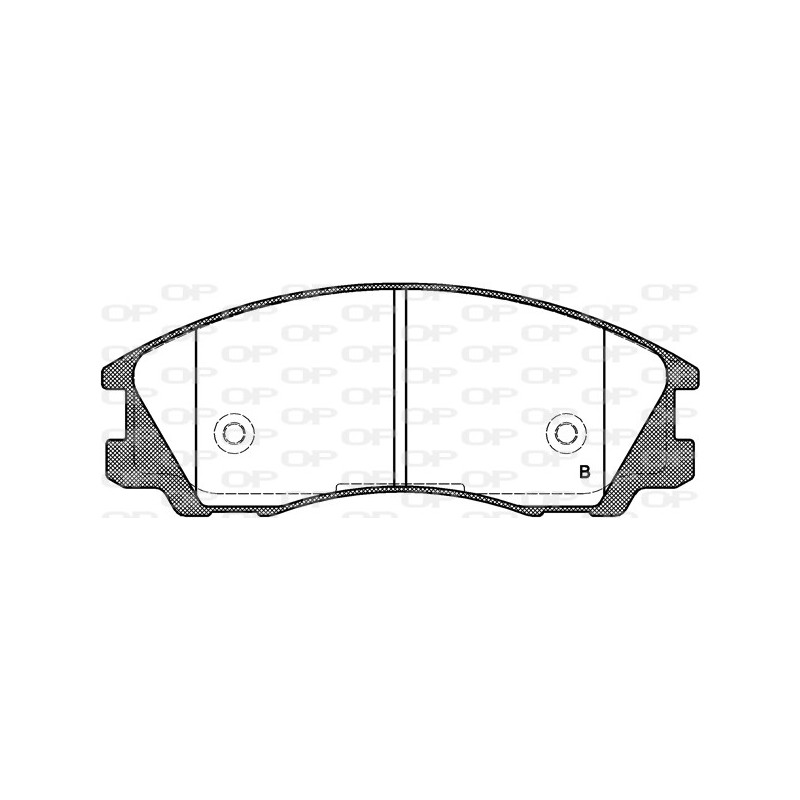 Jeu de quatre plaquettes de frein à disque OPEN PARTS