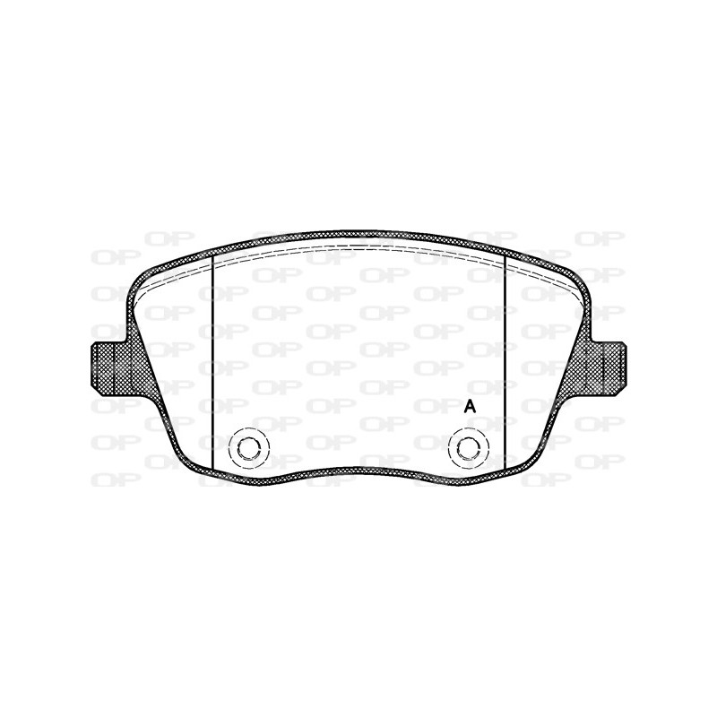 Jeu de quatre plaquettes de frein à disque OPEN PARTS