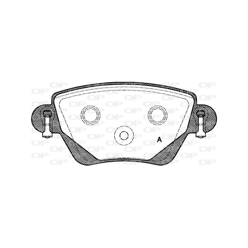 Jeu de quatre plaquettes de frein à disque OPEN PARTS