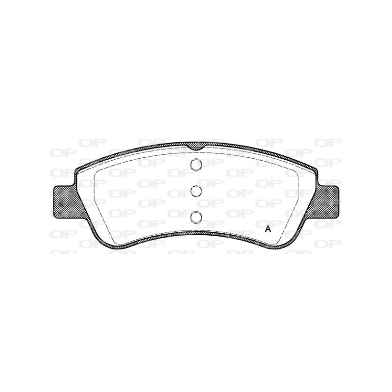 Jeu de quatre plaquettes de frein à disque OPEN PARTS