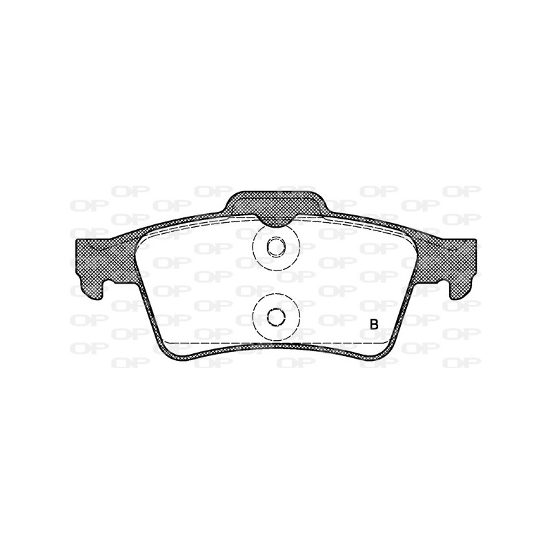 Jeu de quatre plaquettes de frein à disque OPEN PARTS