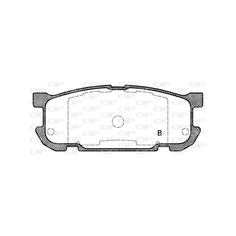 Jeu de quatre plaquettes de frein à disque OPEN PARTS
