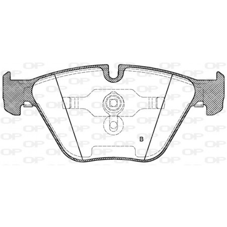 Jeu de quatre plaquettes de frein à disque OPEN PARTS