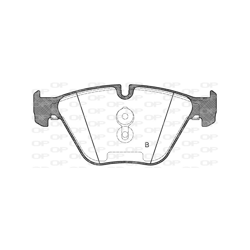 Jeu de quatre plaquettes de frein à disque OPEN PARTS