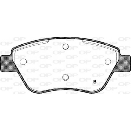 Jeu de quatre plaquettes de frein à disque OPEN PARTS