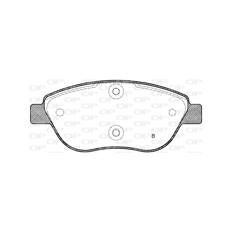 Jeu de quatre plaquettes de frein à disque OPEN PARTS