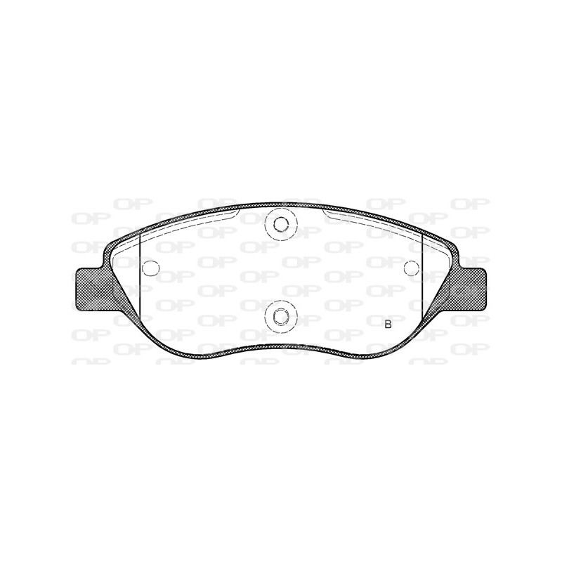Jeu de quatre plaquettes de frein à disque OPEN PARTS