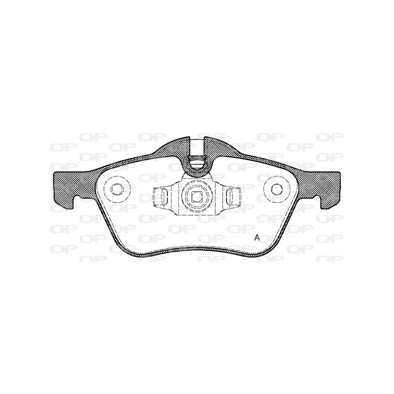Jeu de quatre plaquettes de frein à disque OPEN PARTS