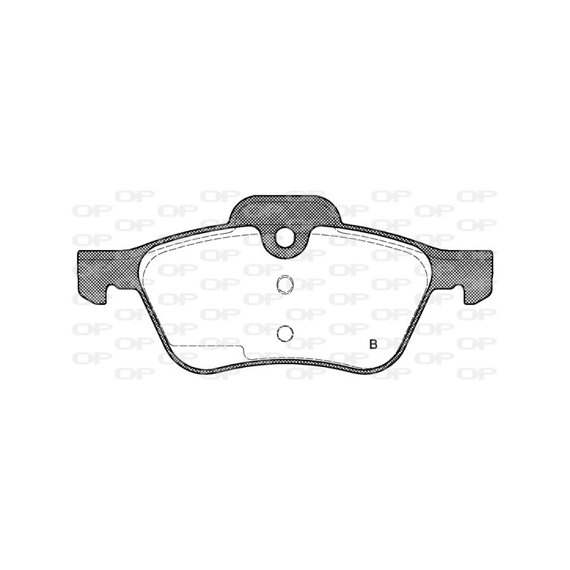 Jeu de quatre plaquettes de frein à disque OPEN PARTS