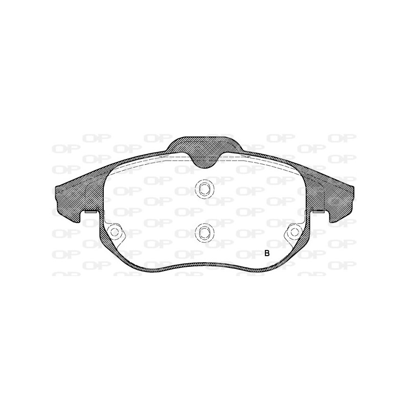 Jeu de quatre plaquettes de frein à disque OPEN PARTS