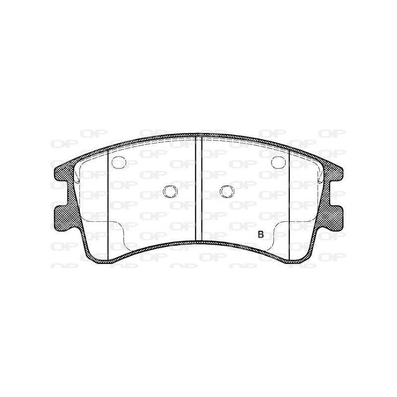 Jeu de quatre plaquettes de frein à disque OPEN PARTS