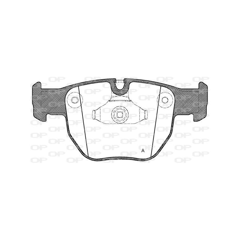 Jeu de quatre plaquettes de frein à disque OPEN PARTS